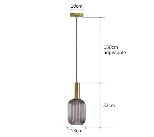 Colorful Retro Glass Pendant Light LED Hanging Lamp For Living Rooms And Bedrooms | Lersk