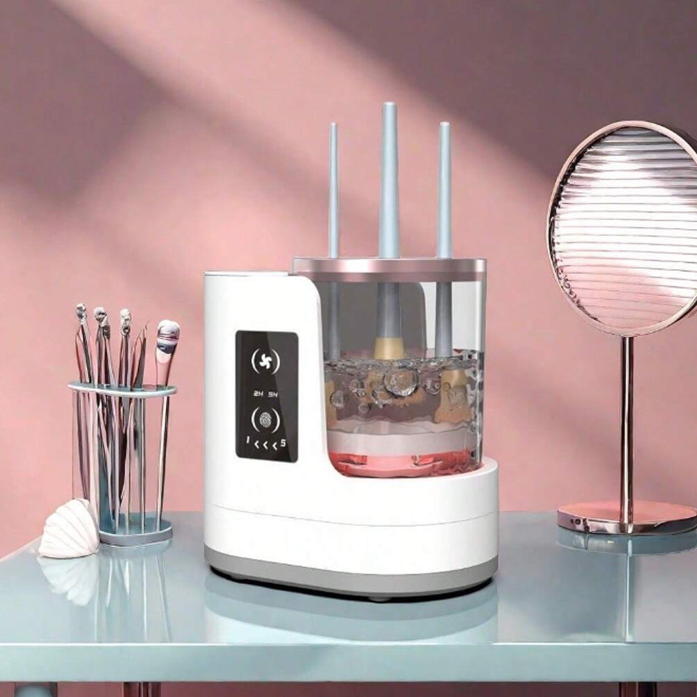 AstraGlow Pro Akumulatorowy Elektryczny Czyścik do Pędzli do Makijażu | Lersk