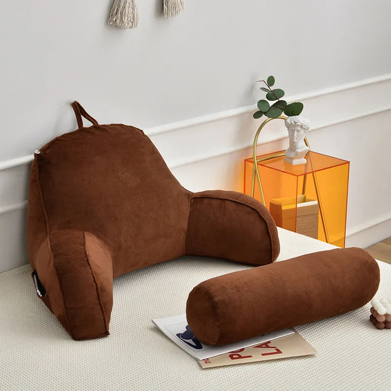 Backrest Pillow With Arms And Headrest For Readers Ergonomic Support | Lersk