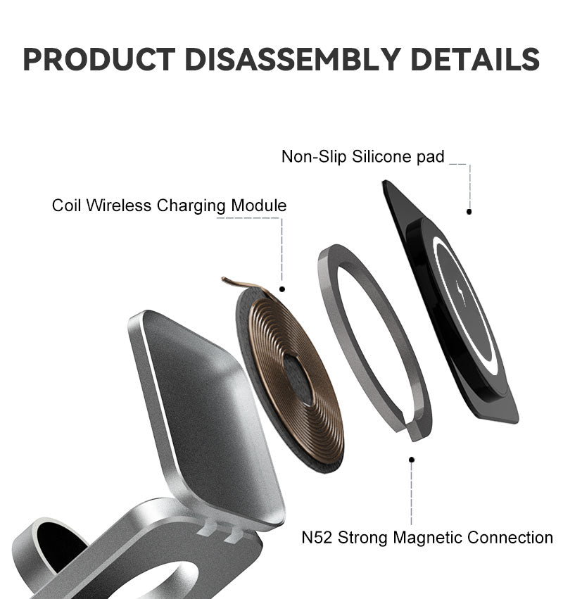 NovaCharge 3 v 1 magnetická nabíječka pro iPhone, AirPods, hodinky | Lersk