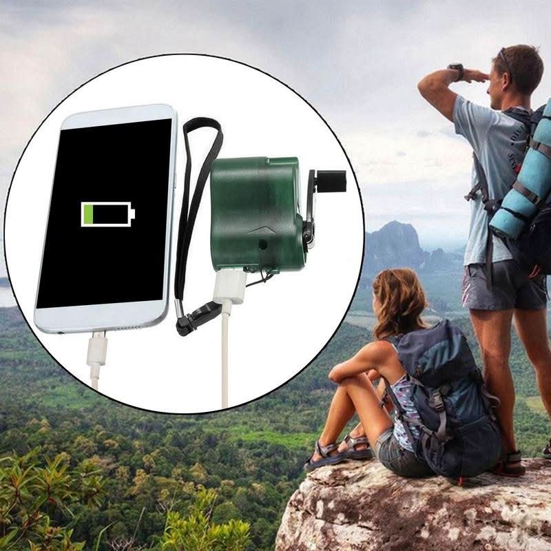 Portable Hand Crank Emergency Charger With USB And LED Portable Hand Crank Emergency Charger With USB And LED | Lersk