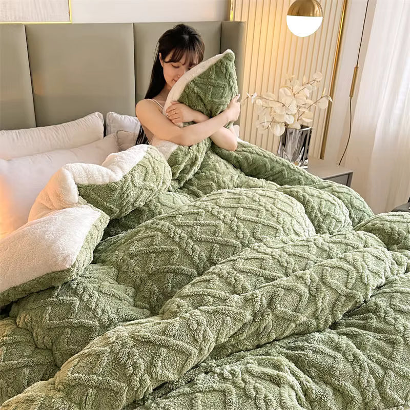 NylaWeave Lamb Cashmere Weighted Blanket Ultra Warm Winter | Lersk