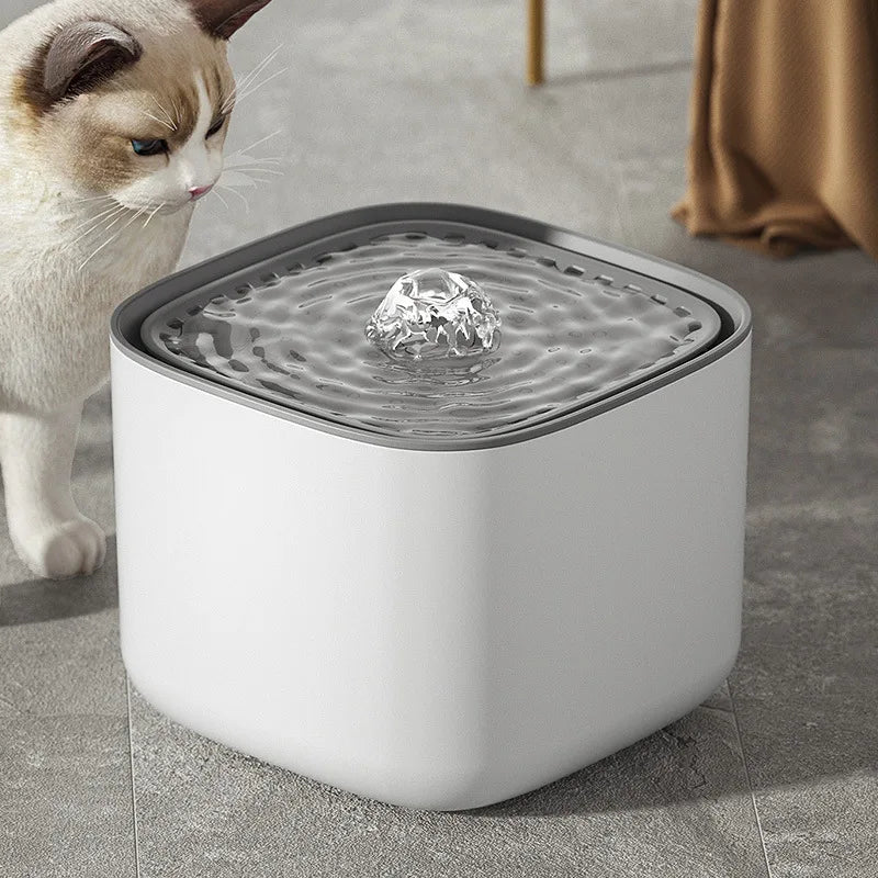 Fuente de agua para mascotas ultra silenciosa de 3L para hidratación en casa con funcionamiento silencioso todos los días | Lersk