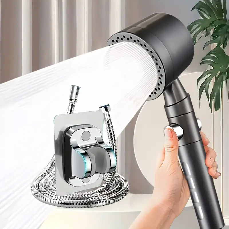 6-Mode Handheld Shower Head with Built-In Filter and One-Button Water Stop | Lersk