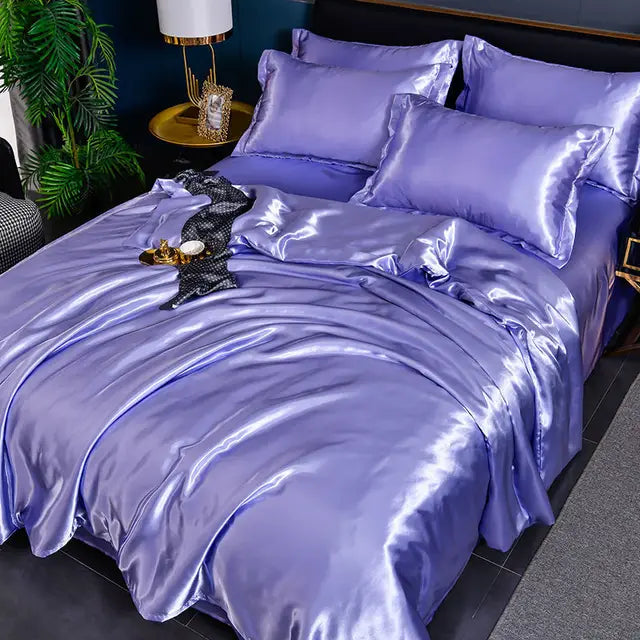 Velouria Satin Duvet Cover For Luxurious Sleep Comfort | Lersk