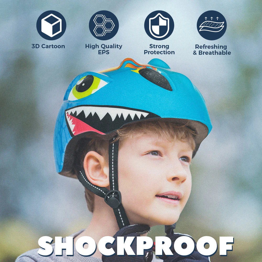 Kids Cycling Helmet & Protective Gear Set with Knee and Elbow Pads | Lersk