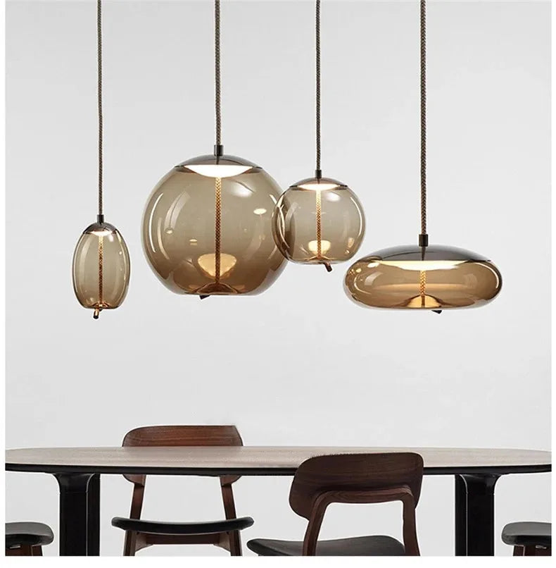 Aurum Glass Design Pendant Light Modern Suspension | Lersk