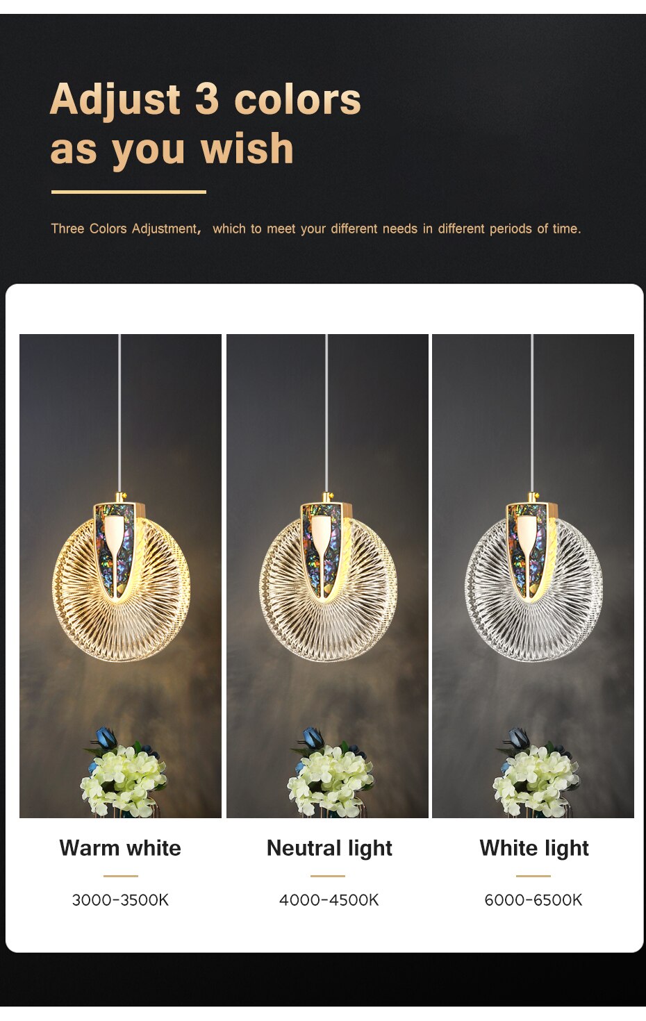 Aurelia Gold LED Crystal Round Pendant Hanging Light | Lersk