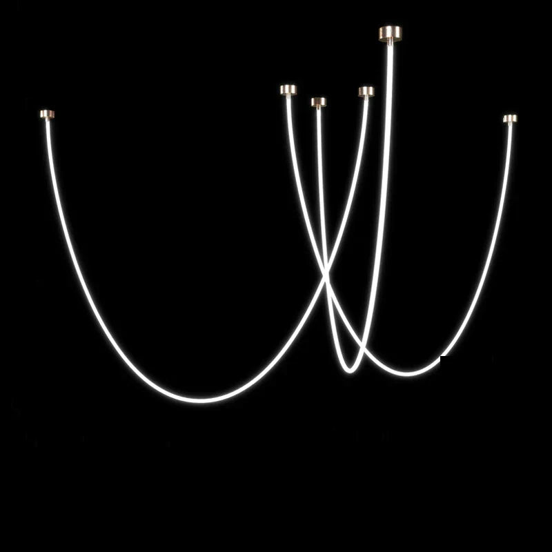 Lampada da soffitto elegante Lyra Dome LED postmoderna oro cromo