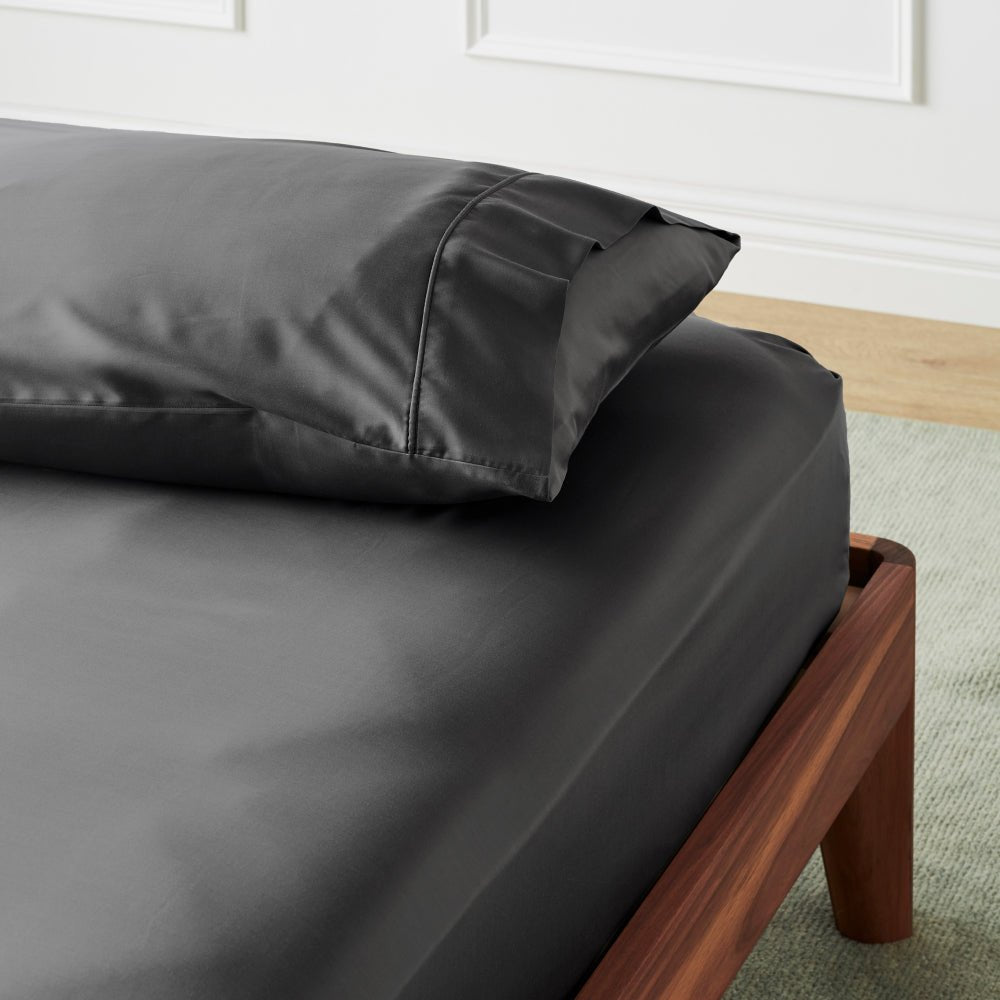 LumiSateen Fitted Sheet med Trækul til Frisk Søvn | Lersk