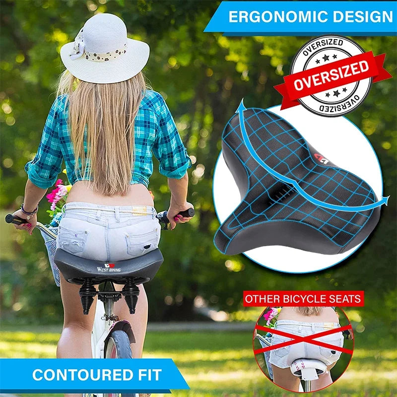 SummitRide Wide Ergonomic Saddle for MTB and City Bikes | Lersk