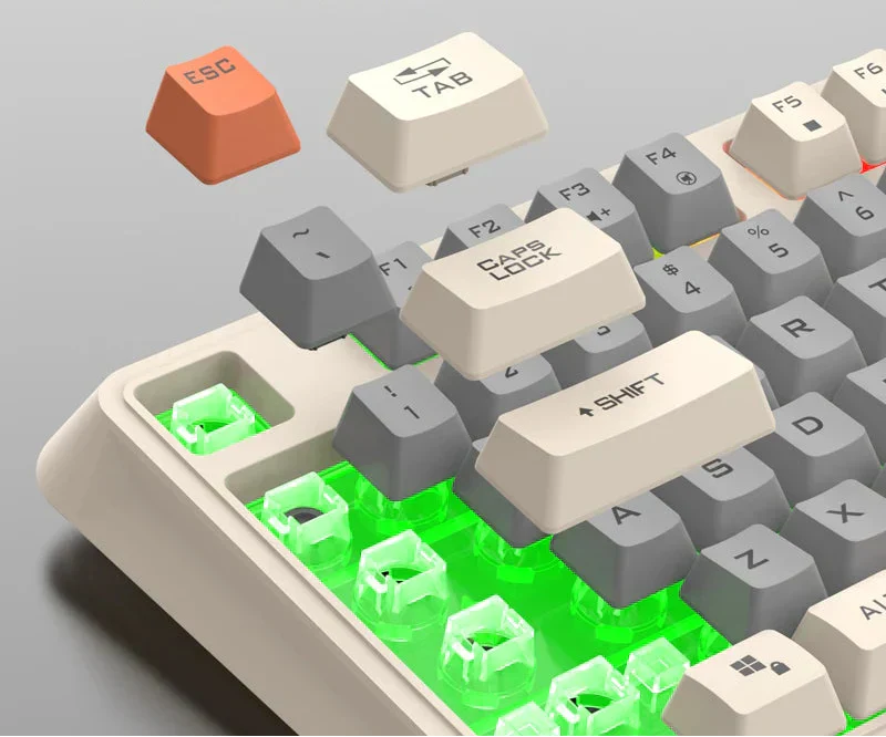 Tastiera RGB NexisKey a 94 tasti con manopola del volume per PC/portatile | Lersk