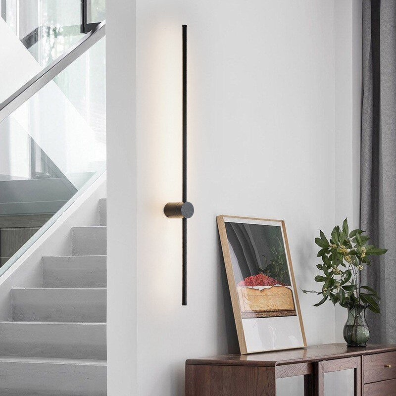 Applique murale Luminex Neo en or moderne et noir LED | Lersk