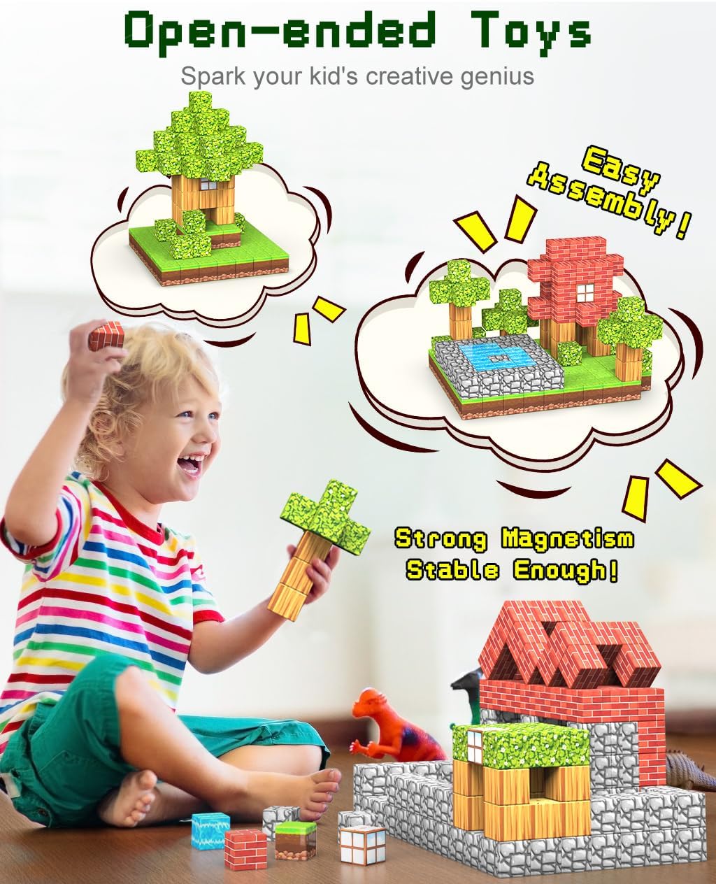 STEM Magnetic Building Blocks for Kids Creative Learning | Lersk