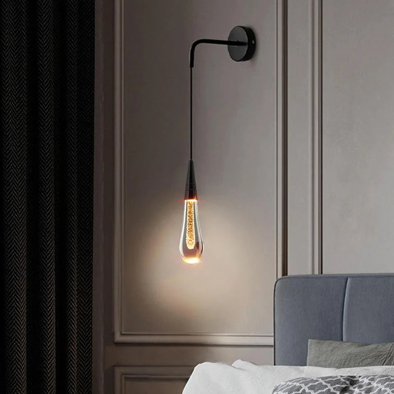 Lampada da parete Lyra Crystal Drops | Un bagliore domestico senza tempo | Lersk