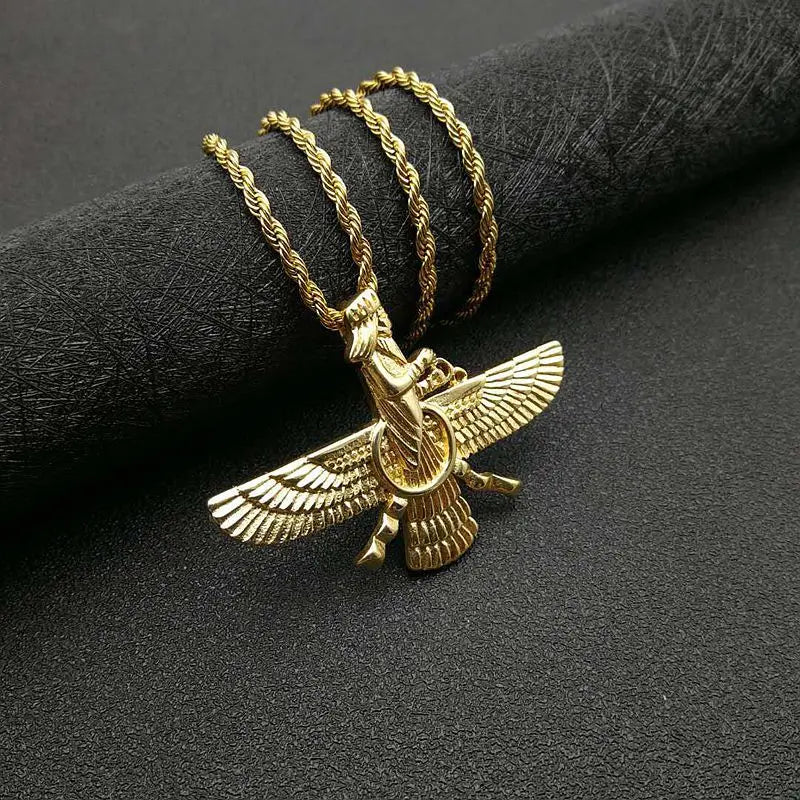 Zoroastrian Faravahar And Ahura Mazda Pendant Necklaces For Spiritual Heritage Jewelry Collection | Lersk