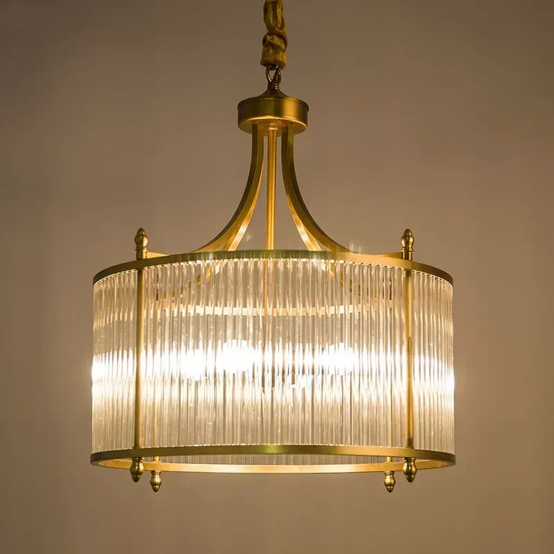 Elowen Gold Glass Chandelier | Lersk
