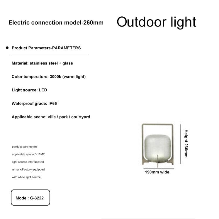 Lumières de terrasse Luma en acier inoxydable et verre étanches | Lersk