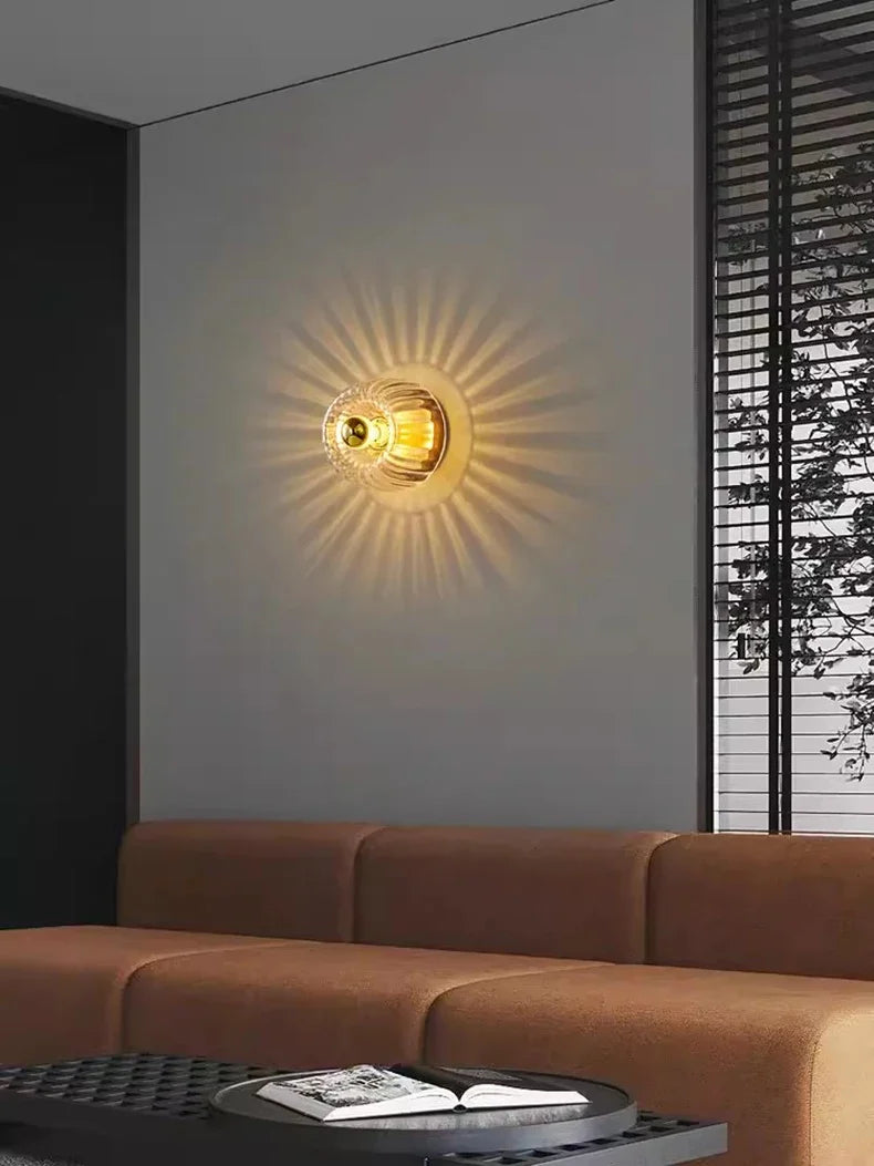 NovaNord Glass Wall Light Nordic Bauhaus Modern Fixture | Lersk