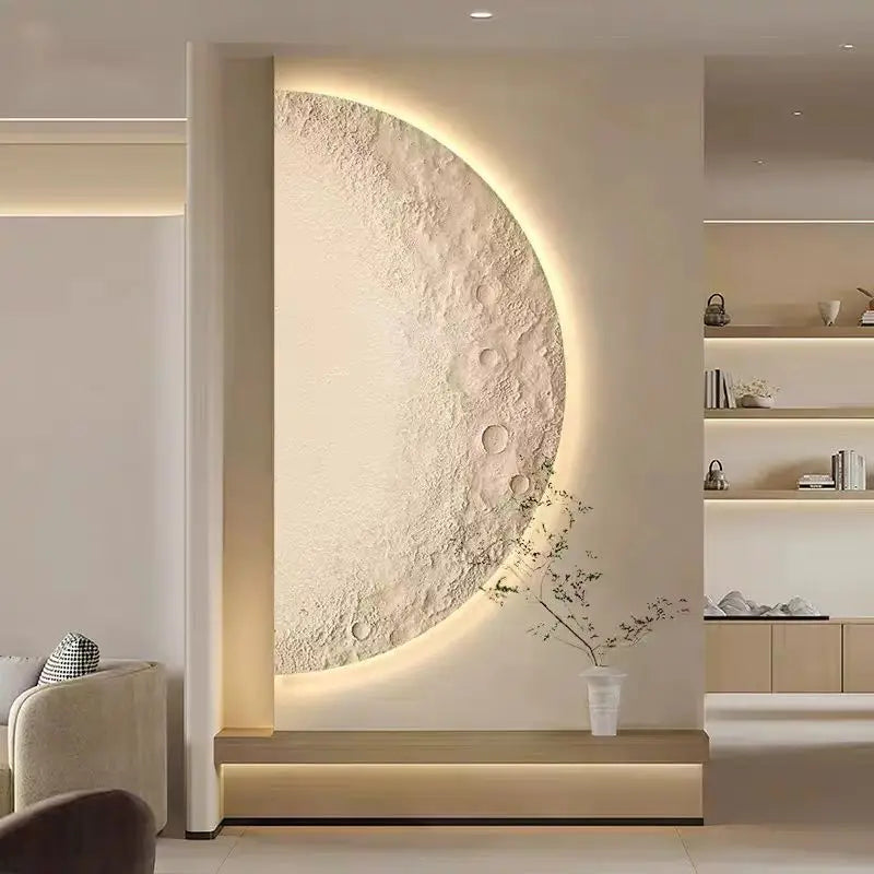 Applique murale demi-lune SolaraHalo Lampe moderne pour porche | Lersk