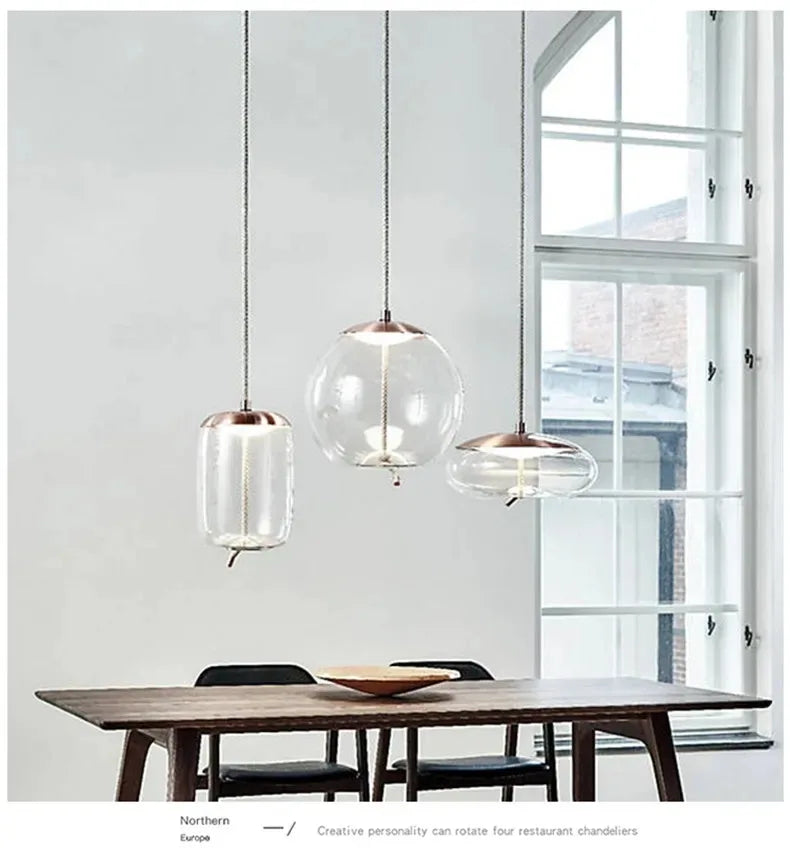 Aurum Glass Design Pendant Light Modern Suspension | Lersk