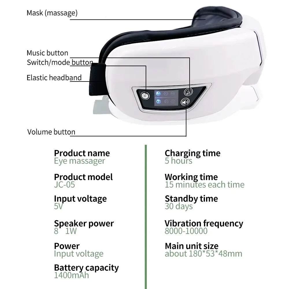Smart Airbag Eye Massager – Intelligent Relaxation & Sleep Therapy | Lersk