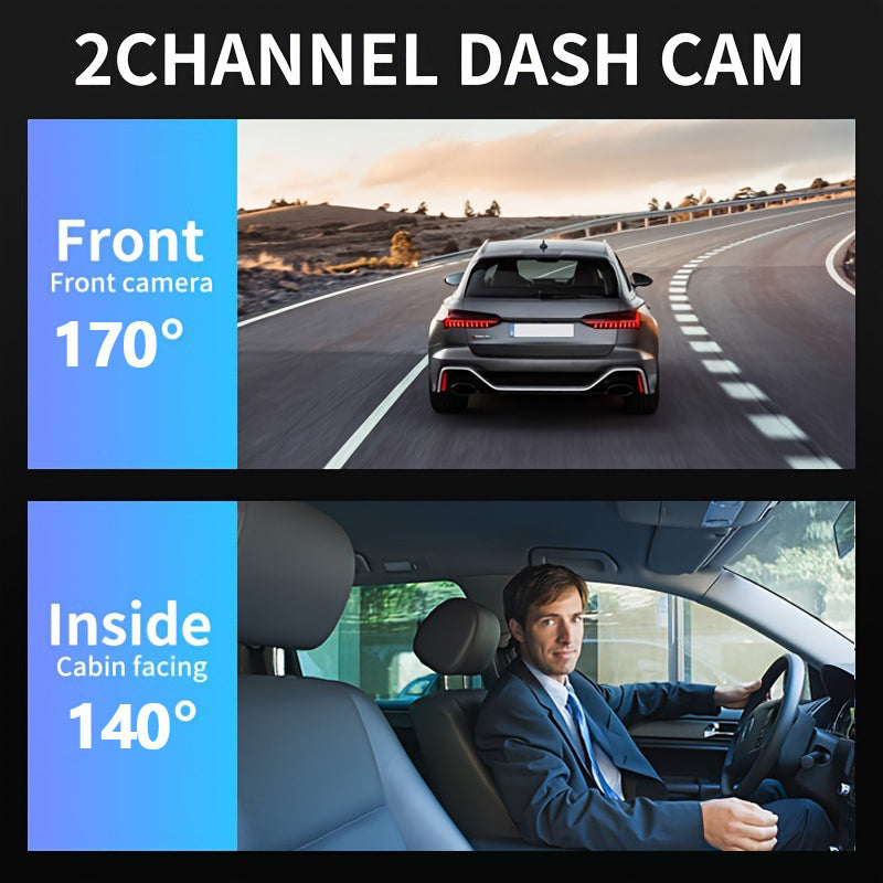NovaSight DuoCam 1080P Dash Cam Front Interior View | Lersk
