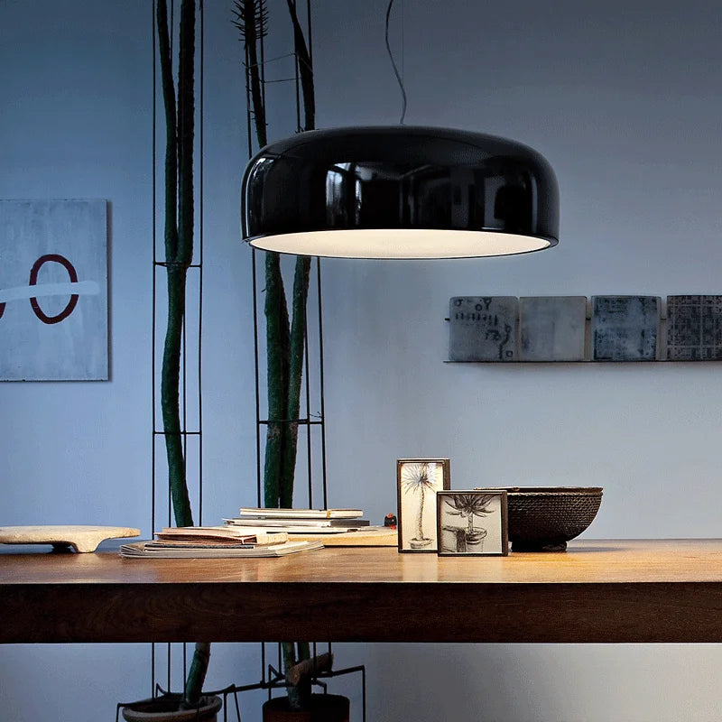 FjordLume Nordic Round Pendant Light Metal and Acrylic | Lersk