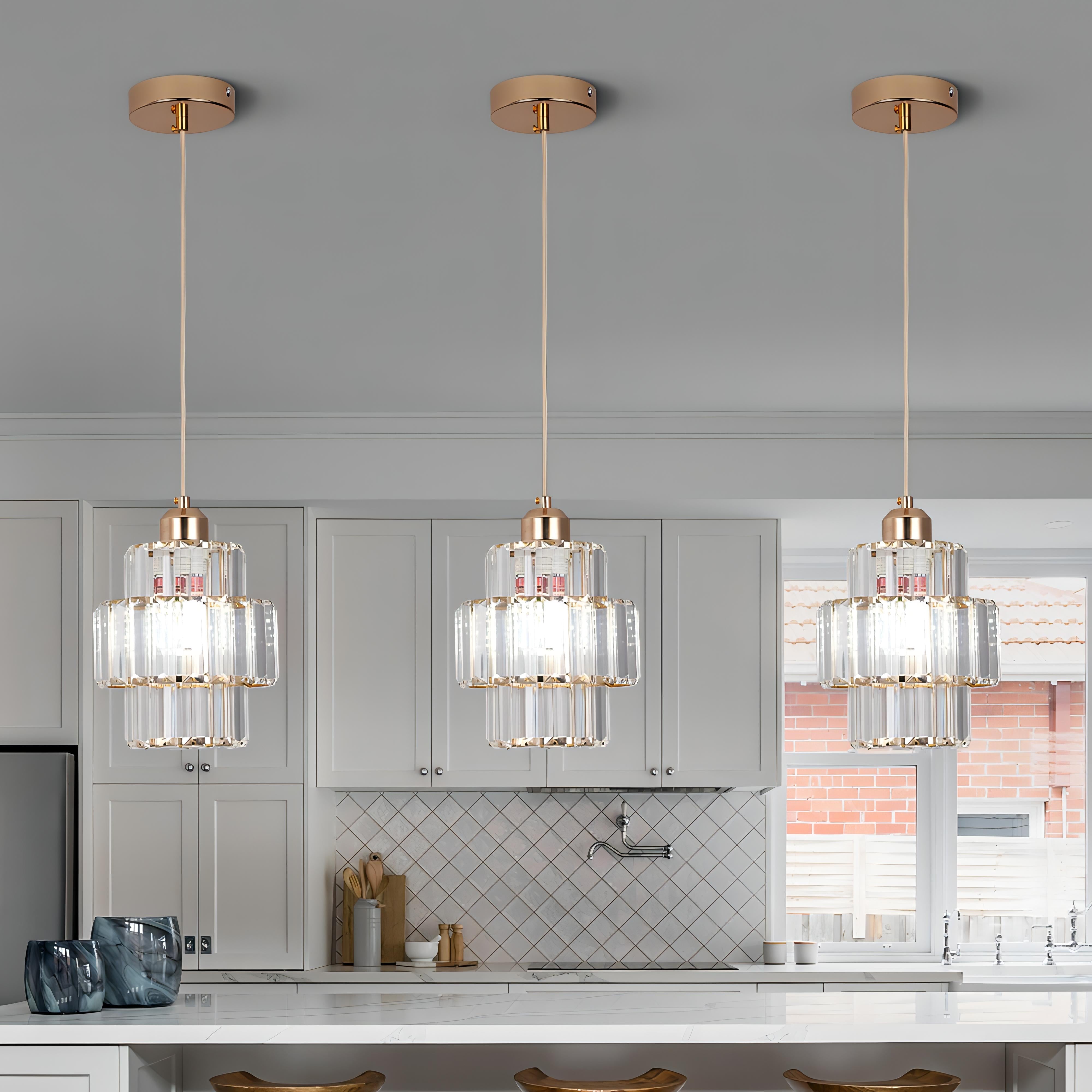Aurelia Rifflet Krystalloftlampe med Elegant Ledning | Lersk