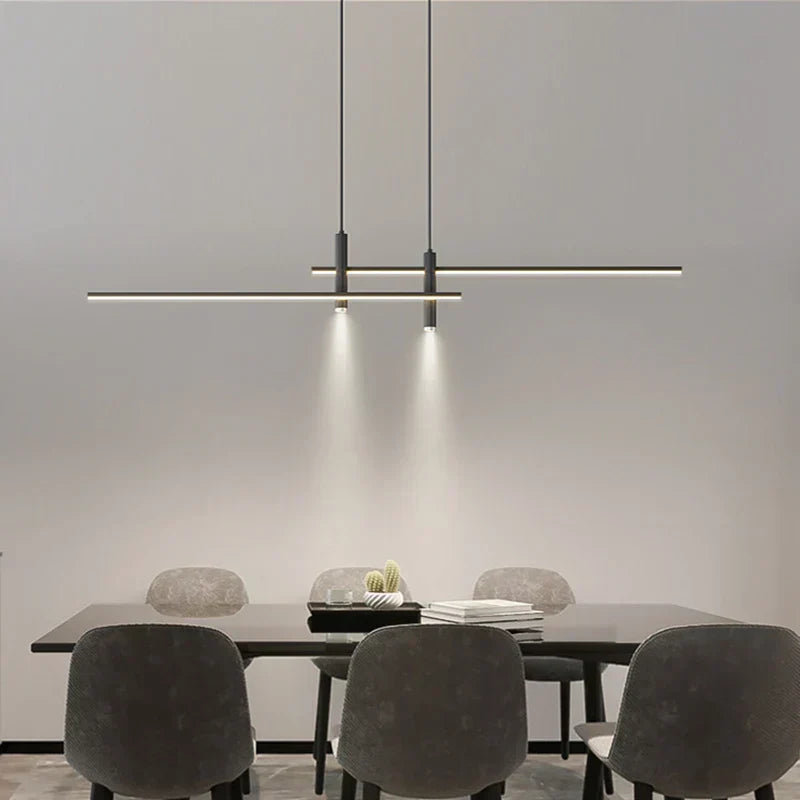 Lampada a sospensione LED moderna nordica con luce calda per ambiente, ideale per sala da pranzo e bar | Lersk