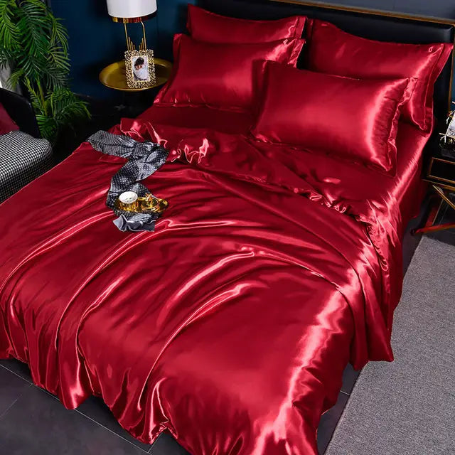 Velouria Satin Duvet Cover For Luxurious Sleep Comfort | Lersk