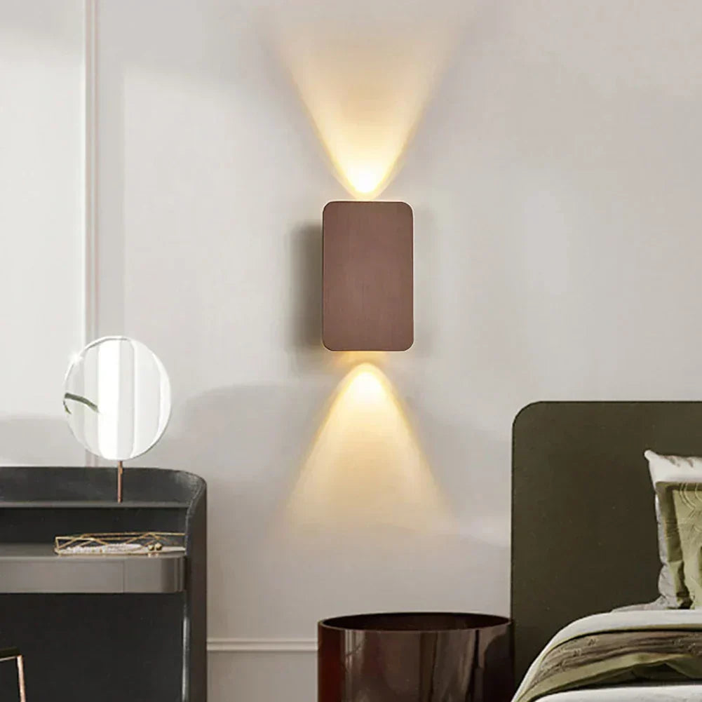 NovaLine Dual Head LED Sconce Up Down Wall Light in Black