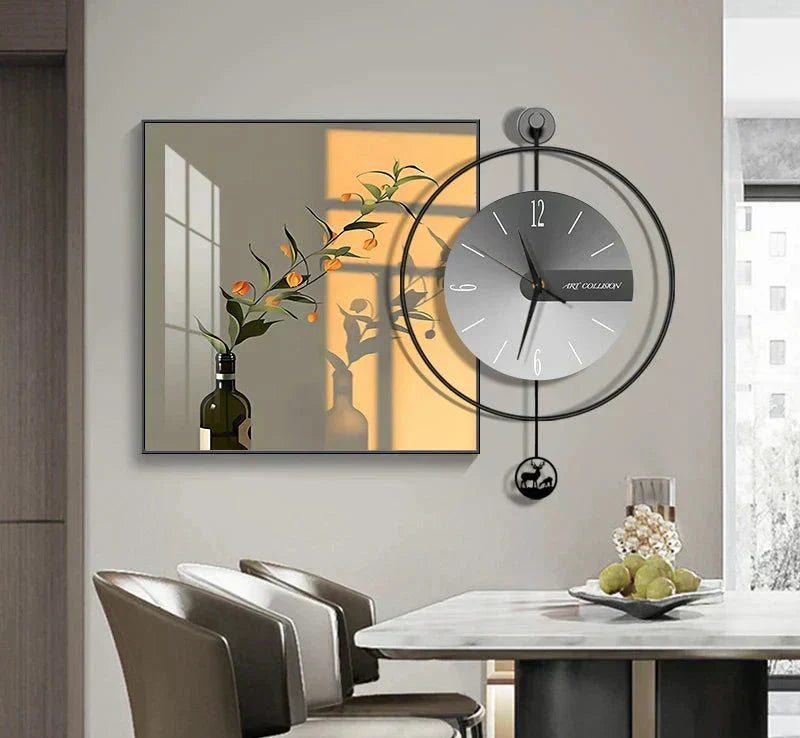 Luma Prism Wall Clock For Living Room, Silent Movement | Lersk