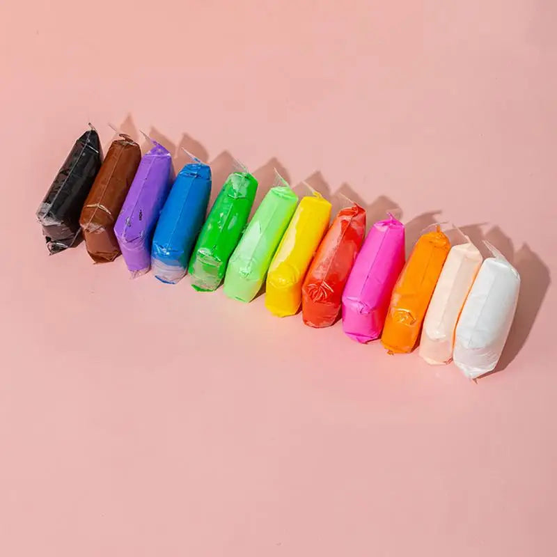 Air Dry Modeling Clay Set for Kids with Hand Tools – 12, 24 or 36 Colors for Creative Play | Lersk