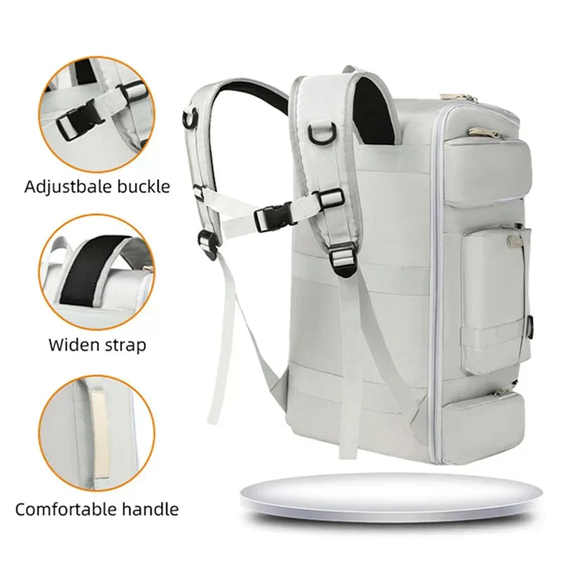 AeroTrail Wet-Dry Travel Backpack With Large Capacity