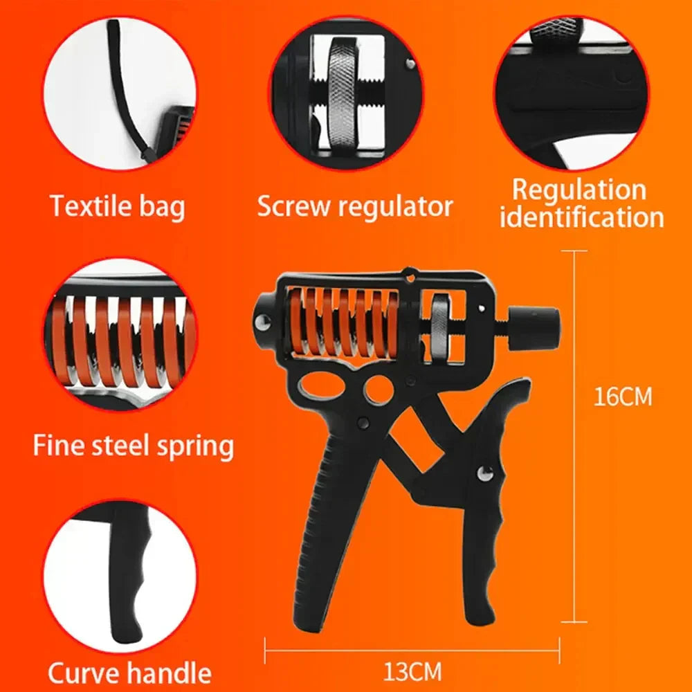 Adjustable 5-165 Kg Heavy Grip Strengthener And Finger Expander For Arm, Wrist, And Forearm Training | Lersk