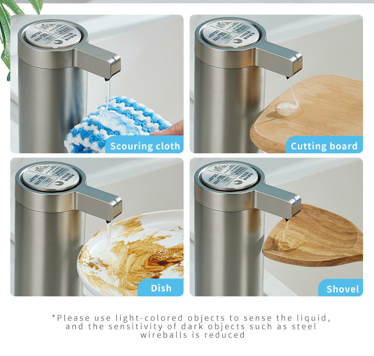 LuminaSteel | Dispenser di Sapone Senza Contatto in Acciaio Inossidabile | Lersk