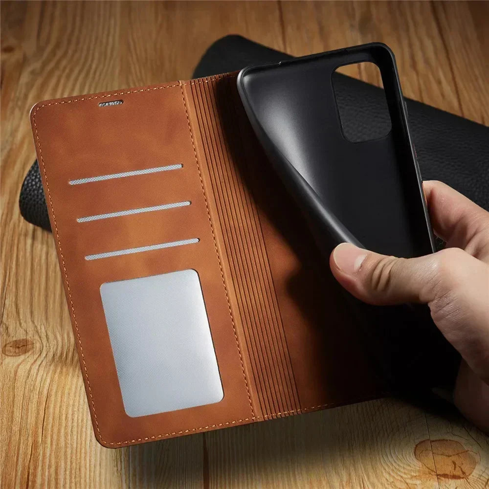 Samsung Case: Magnetic Leather Bag for Stylish Protection for Samsung Devices Everyday Use | Lersk