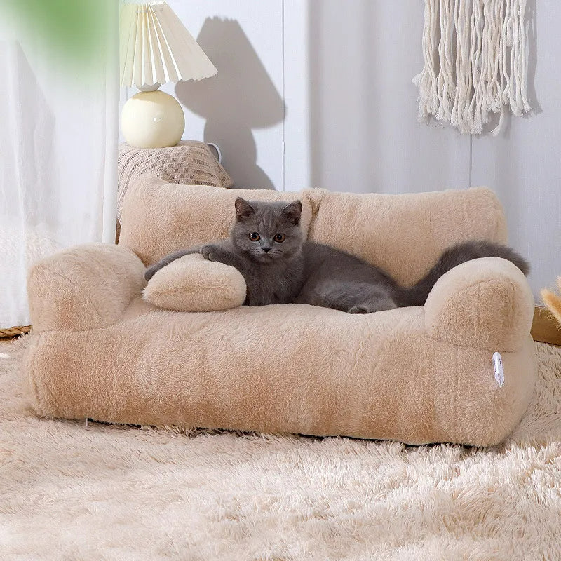 Calming Sofa Bed for Cats and Dogs With Raised Rim | Lersk