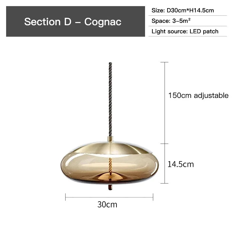 Aurum Glass Design Pendant Light Modern Suspension | Lersk