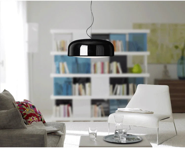 FjordLume Nordic Round Pendant Light Metal and Acrylic | Lersk