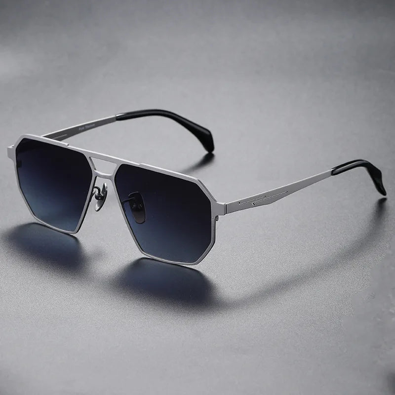 Gafas de sol aviador LyraForge de titanio | Polarizadas UV400 | Lersk