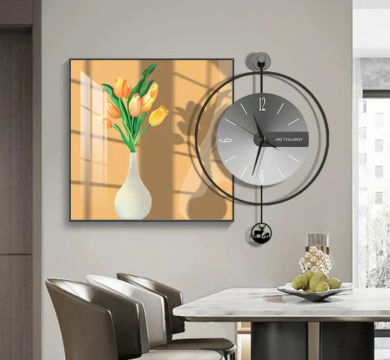 Luma Prism Wall Clock For Living Room, Silent Movement | Lersk