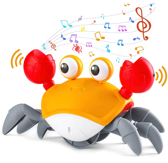 CrawlCrab Walker Toy for Toddlers with Movement Sensors | Lersk
