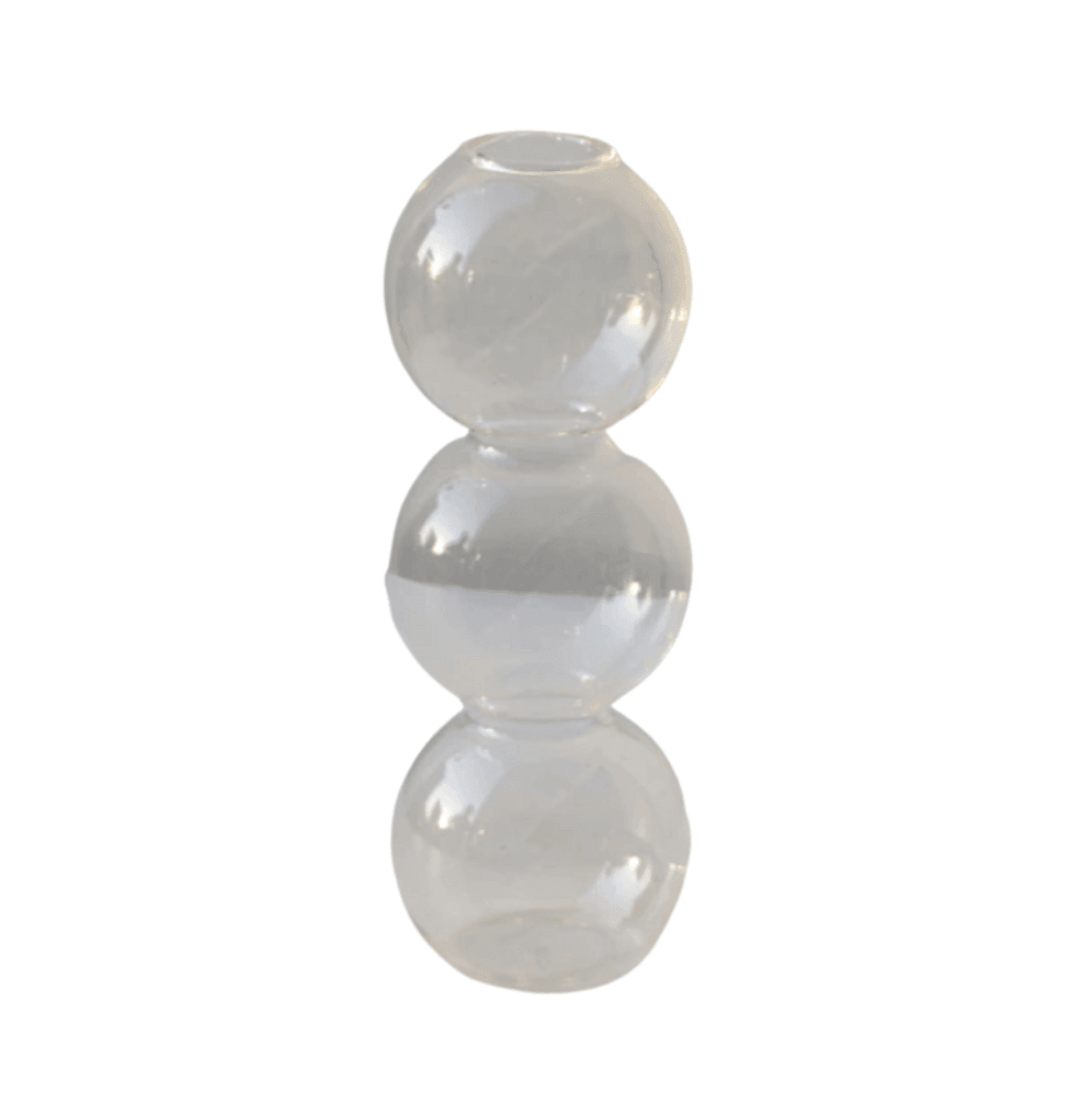 AuraGlass Bubble Vase for Crystal Clear Glass Decor | Lersk