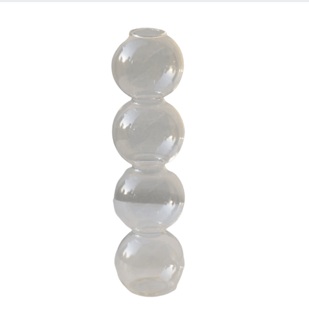 AuraGlass Bubble Vase for Crystal Clear Glass Decor | Lersk