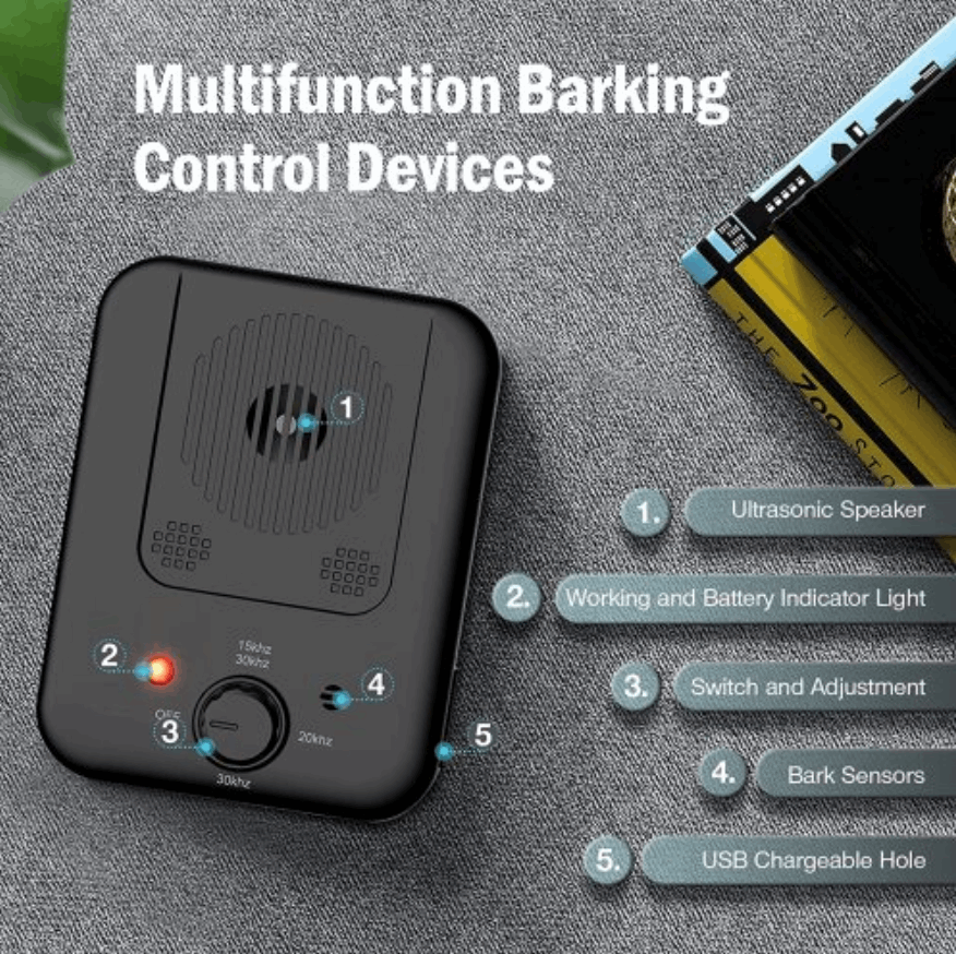 QuietPaw Pro Ultrasonic Bark Trainer For Dogs With Adjustable Frequency | Lersk