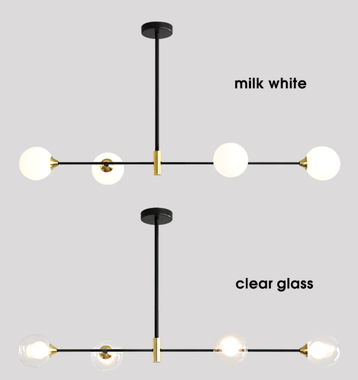 Stropní svítidlo Lyra Nordic Glass Ball s LED žárovkami E27 | Lersk