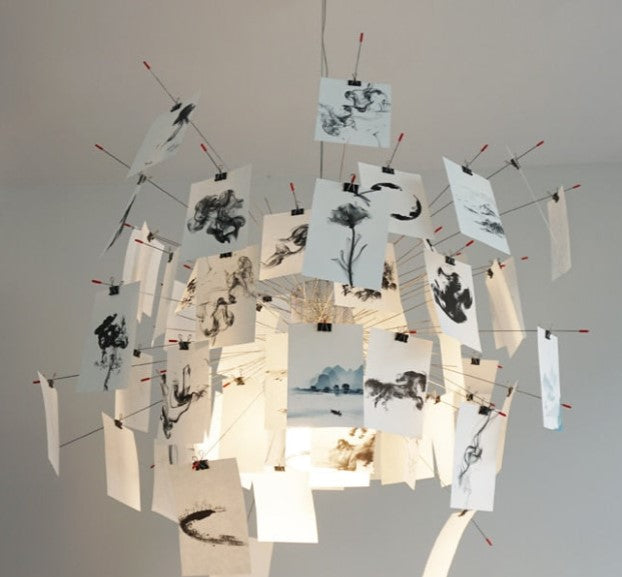 LumaCraft DIY Chandelier Personalizable Lighting Fixture | Ingo Maurer Zettel | Lersk