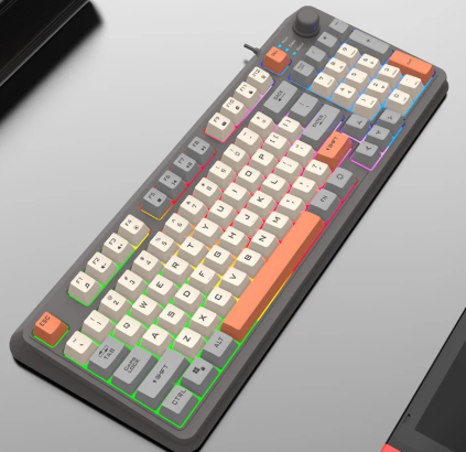 Tastiera RGB NexisKey a 94 tasti con manopola del volume per PC/portatile | Lersk